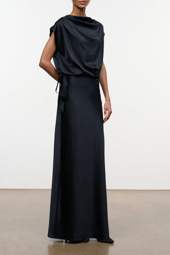 Evelyn Silk Dress | Black
