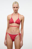 SISLEY SIDE TIE BIKINI BOTTOM | PAINTED FOULARD PAINTED FOULARD / XS