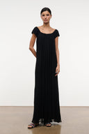LEDA DRESS | BLACK BLACK / XS