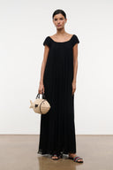 LEDA DRESS | BLACK BLACK / XS