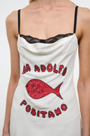EVANGELINE SILK MINI DRESS | DA ADOLFO DA ADOLFO / 4