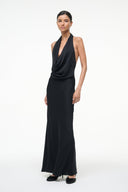 POPPI SILK DRESS | BLACK