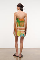 LAURA LINEN MINI DRESS | SUPERBLOOM SCARF SUPERBLOOM SCARF / XS