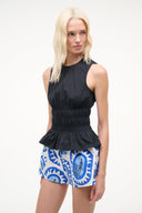 CULVER TOP | BLACK BLACK / XS