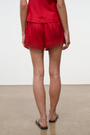 PADDLE SILK SHORT | TOMATO TOMATO / XS