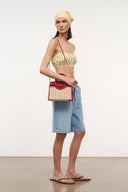 MAUDE MINI WICKER CARRYALL | NATURAL ROUGE NATURAL ROUGE / OS