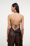 LIORA SILK TOP | REDONDO STRIPE REDONDO STRIPE / XS