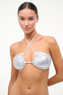 PARADISE BIKINI TOP | SILVER SILVER / XS