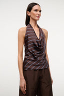 LIORA SILK TOP | REDONDO STRIPE REDONDO STRIPE / XS