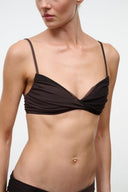 LA MER BIKINI TOP | ESPRESSO DARK CHOCOLATE ESPRESSO DARK CHOCOLATE / XS