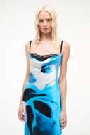 EVANGELINE SILK DRESS | BLUE HAZE BLUE HAZE / 4