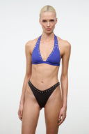 IRINA BIKINI TOP | COBALT STUDS COBALT STUDS / XS