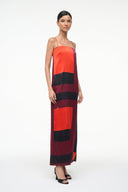 MAE SILK DRESS | RUBY PRISM