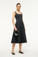 GOODNIGHT MOON black mini dome bag with top handle and wrist strap