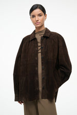 JOSETTE SUEDE SHIRT | ESPRESSO