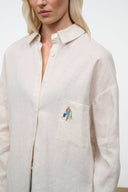 SANDBAR LINEN TOP | NATURAL NATURAL / XS