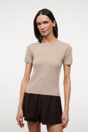 EASY CASHMERE TEE | STONE STONE / XS