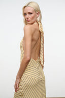 LOUISE SILK DRESS | MONDAY STRIPE MONDAY STRIPE / 4