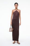Multi-color beaded bucket bag with short top handles and open top