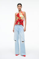LIORA SILK TOP | RED ZONE
