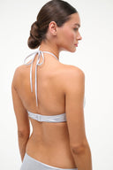 PARADISE BIKINI TOP | SILVER SILVER / XS
