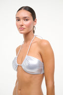PARADISE BIKINI TOP | SILVER SILVER / XS