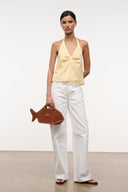 CORSO LINEN TOP | BUTTER BUTTER / XS