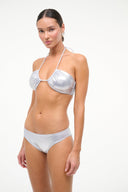 PARADISE BIKINI TOP | SILVER SILVER / XS
