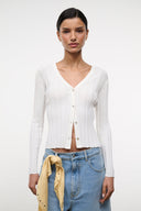 EZRA CARDIGAN | IVORY IVORY / XS