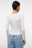 EZRA CARDIGAN | IVORY IVORY / XS