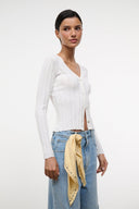 EZRA CARDIGAN | IVORY IVORY / XS