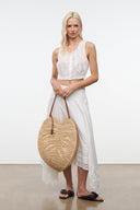 LARGE PALM RAFFIA BAG | NATURAL NATURAL / OS