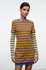 DILLON DRESS | CIGAR SONOMA STRIPE