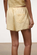 PADDLE LINEN SHORT | BUTTER STUDS BUTTER STUDS / XS
