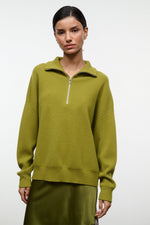 HUDSON CASHMERE SWEATER | PEAR