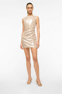 BRIGITTE SATIN MULE | CAMEL