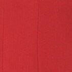 Rouge red woven fabric swatch with vertical ribbed texture