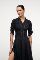 PAOLINA DRESS | BLACK BLACK / 4