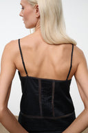 CORINNA TOP | BLACK BLACK / XS