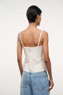 EVANGELINE SILK TOP | IVORY IVORY / 4