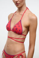 LIDO TRIANGLE BIKINI TOP | PAINTED FOULARD PAINTED FOULARD / XS
