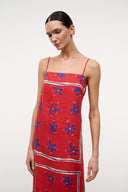 LAURA LINEN DRESS | PAINTED FOULARD PAINTED FOULARD / XS