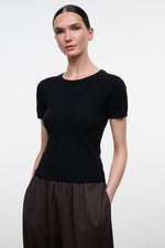 EASY CASHMERE TEE | BLACK