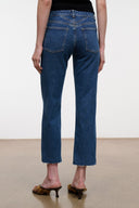 TEDDY CROPPED WITH RAW HEM | STONE BLUE