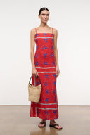LAURA LINEN DRESS | PAINTED FOULARD PAINTED FOULARD / XS