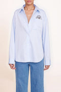 Custom STAUD x C.Bonz Classic Oversized Shirt | Oxford Blue