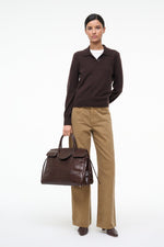 GEMMA CASHMERE SWEATER | DARK CHOCOLATE