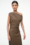PHARE LEATHER DRESS | TRUFFLE