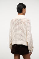 CROPPED HAMPTON SWEATER | IVORY IVORY / XS