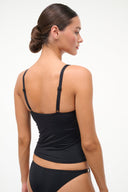 CLEO TANKINI TOP | BLACK BLACK / XS